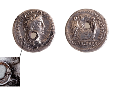 Un denari folrat d'August